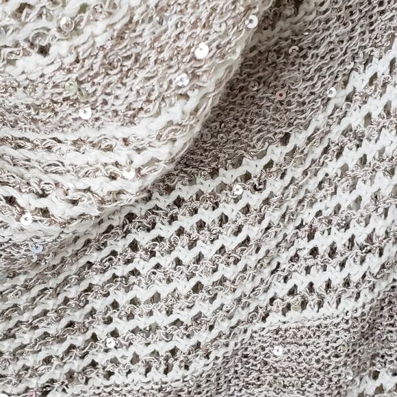 NWT INC International Concepts Sequin Sleeveless Knit Cowl Neck Top XS - Picture 6 of 10